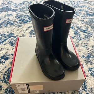 Kids Hunter Classic Black Waterproof Boots
